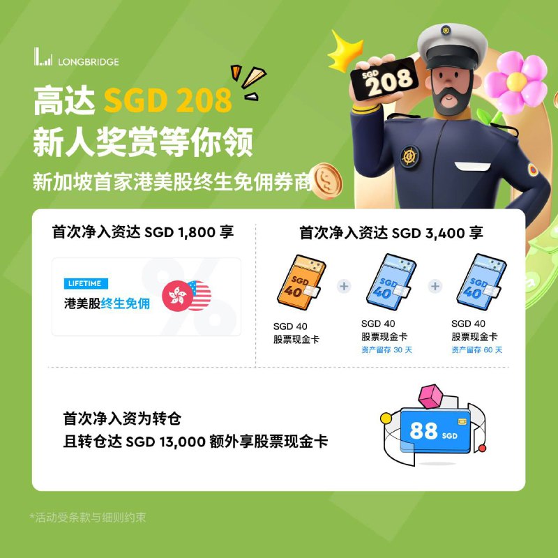 长桥5月迎新升级！入金2万港币，最多送800HKD！没有比这个收益高的产品了！开户超级简单！赶紧冲！赴港专属奖励延长刀5月31，去香港的别错过！入金一万港币，港美股终身免佣